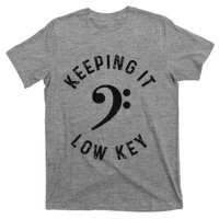 Bass Player Keeping It Low Key Retro Bass Guitar T-Shirt