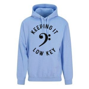 Bass Player Keeping It Low Key Retro Bass Guitar Unisex Surf Hoodie