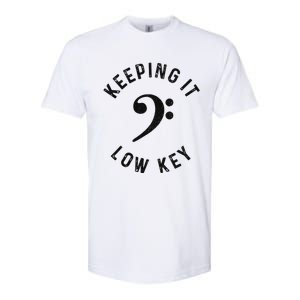 Bass Player Keeping It Low Key Retro Bass Guitar Softstyle CVC T-Shirt