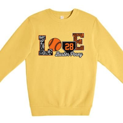 Buster Posey Love My Player Meaningful Gift Meaningful Gift Apparel Premium Crewneck Sweatshirt