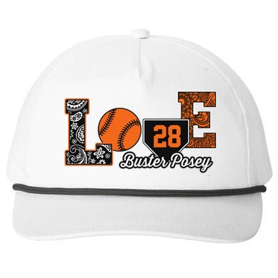 Buster Posey Love My Player Meaningful Gift Meaningful Gift Apparel Snapback Five-Panel Rope Hat