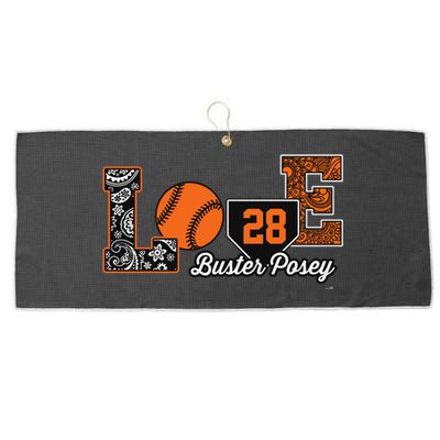 Buster Posey Love My Player Meaningful Gift Meaningful Gift Apparel Large Microfiber Waffle Golf Towel