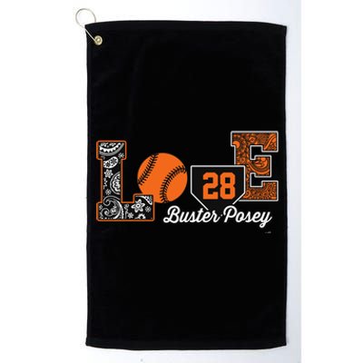 Buster Posey Love My Player Meaningful Gift Meaningful Gift Apparel Platinum Collection Golf Towel