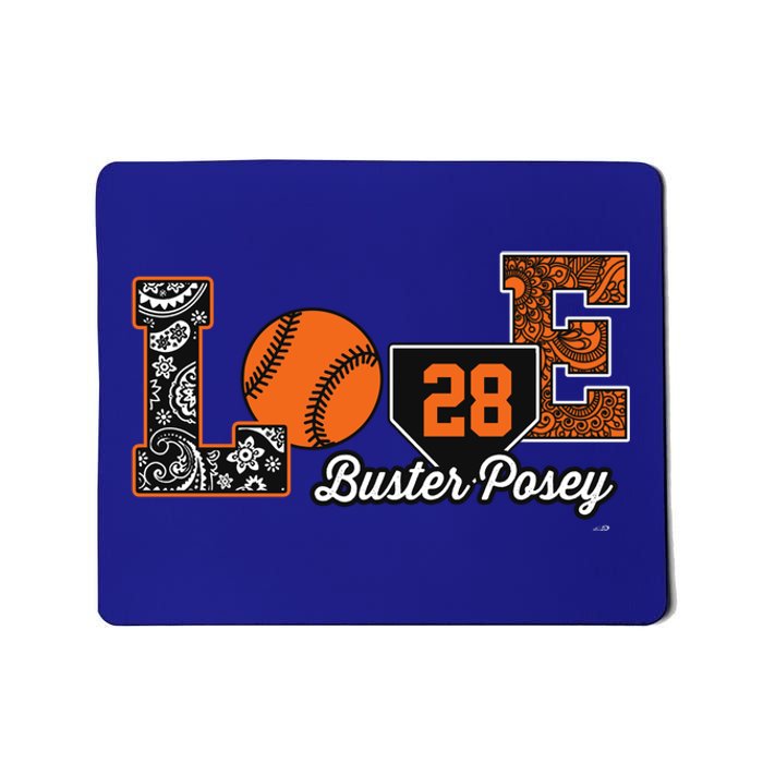 Buster Posey Love My Player Meaningful Gift Meaningful Gift Apparel Mousepad