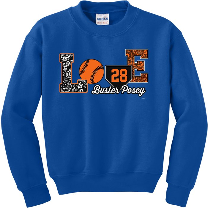 Buster Posey Love My Player Meaningful Gift Meaningful Gift Apparel Kids Sweatshirt