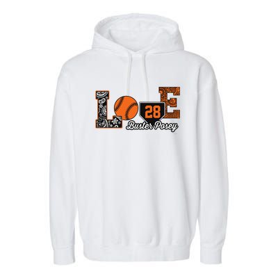 Buster Posey Love My Player Meaningful Gift Meaningful Gift Apparel Garment-Dyed Fleece Hoodie