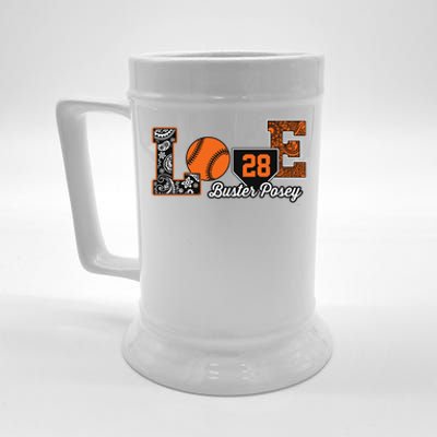 Buster Posey Love My Player Meaningful Gift Meaningful Gift Apparel Beer Stein