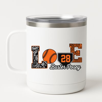 Buster Posey Love My Player Meaningful Gift Meaningful Gift Apparel 12 oz Stainless Steel Tumbler Cup