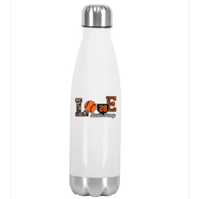 Buster Posey Love My Player Meaningful Gift Meaningful Gift Apparel Stainless Steel Insulated Water Bottle