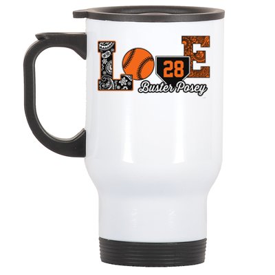 Buster Posey Love My Player Meaningful Gift Meaningful Gift Apparel Stainless Steel Travel Mug