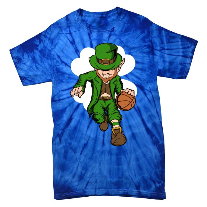 Basketball Player Leprechaun St Patrick's Day Basketball Funny Gift Tie-Dye T-Shirt