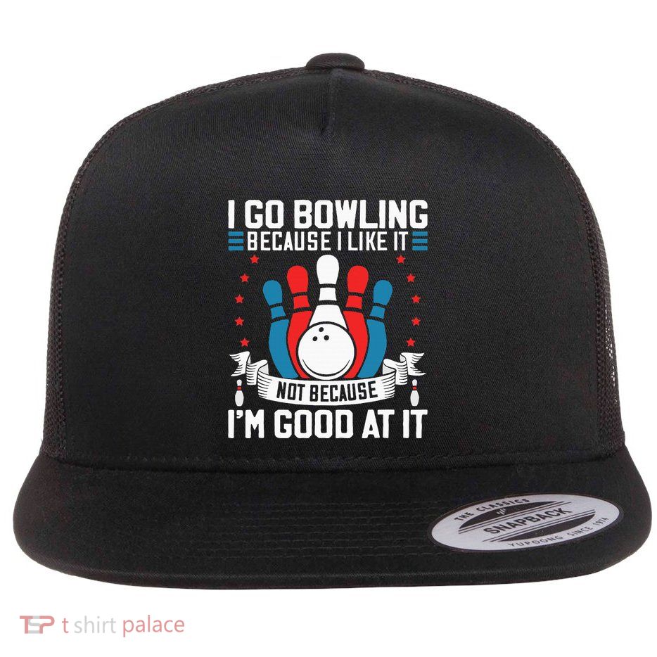 Bowling Player Lover Gag For Bowler Sport Fan Team Flat Bill Trucker Hat