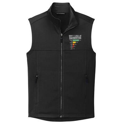 Badminton Player Lover Funny Why I Lose At Badminton Collective Smooth Fleece Vest