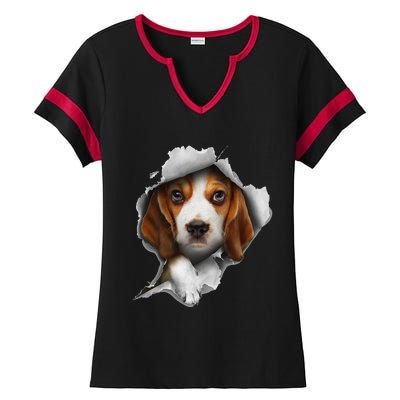 Beagle Puppy Lover Beagle Tee Beagle dog Ladies Halftime Notch Neck Tee