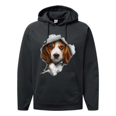 Beagle Puppy Lover Beagle Tee Beagle dog Performance Fleece Hoodie