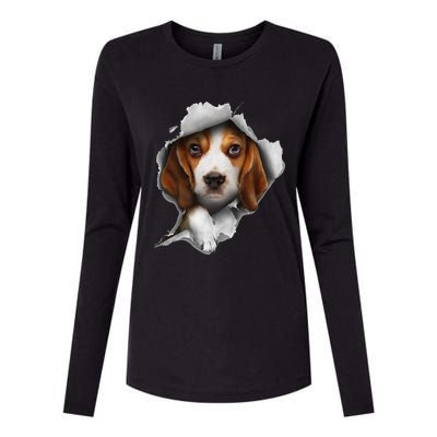 Beagle Puppy Lover Beagle Tee Beagle dog Womens Cotton Relaxed Long Sleeve T-Shirt