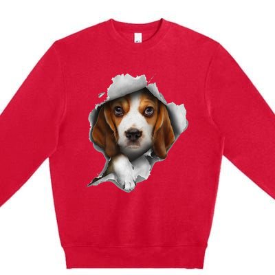 Beagle Puppy Lover Beagle Tee Beagle dog Premium Crewneck Sweatshirt