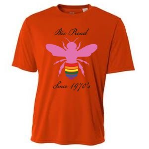 Bee Proud Lgbtq Hippie Since 1970 Great Gift Cooling Performance Crew T-Shirt