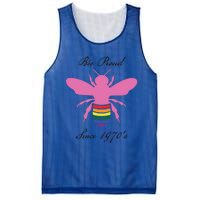 Bee Proud Lgbtq Hippie Since 1970 Great Gift Mesh Reversible Basketball Jersey Tank