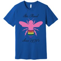 Bee Proud Lgbtq Hippie Since 1970 Great Gift Premium T-Shirt