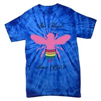 Bee Proud Lgbtq Hippie Since 1970 Great Gift Tie-Dye T-Shirt