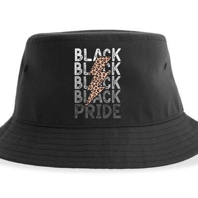 Black Pride Leopard Print Juneteenth Sustainable Bucket Hat