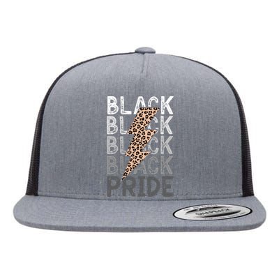 Black Pride Leopard Print Juneteenth Flat Bill Trucker Hat