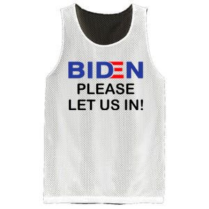 Biden Please Let Us In Mesh Reversible Basketball Jersey Tank