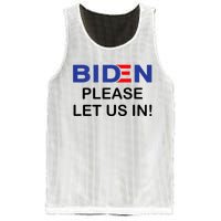 Biden Please Let Us In Mesh Reversible Basketball Jersey Tank