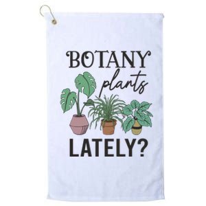 Botany Plants Lately Gardener Platinum Collection Golf Towel