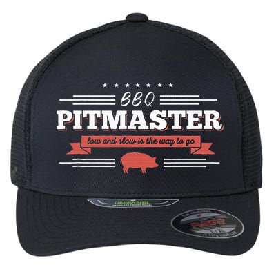 Bbq Pitmaster Low And Slow Is The Way To Go Grilling Party Flexfit Unipanel Trucker Cap