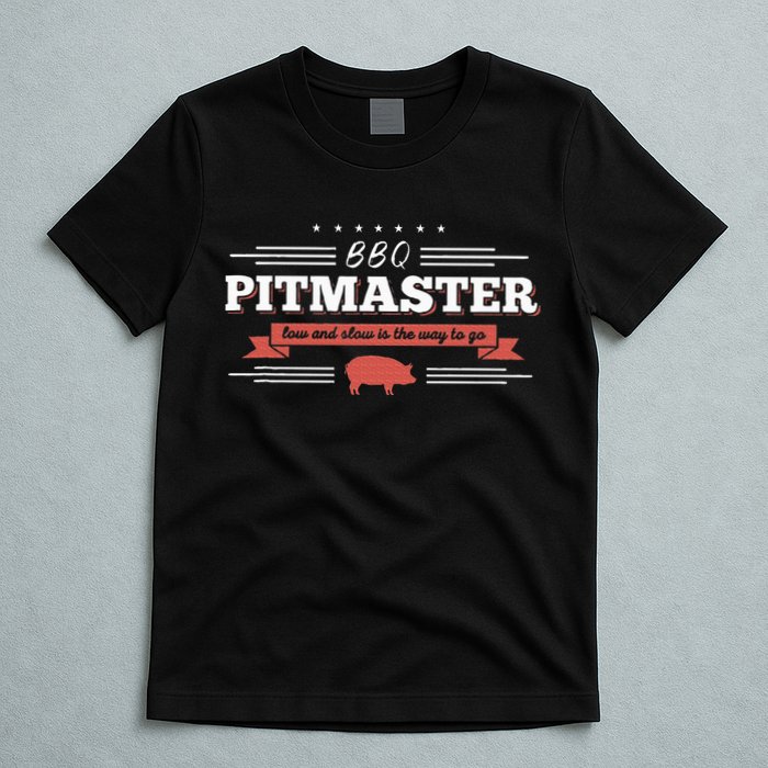 Bbq Pitmaster Low And Slow Is The Way To Go Grilling Party T-Shirt