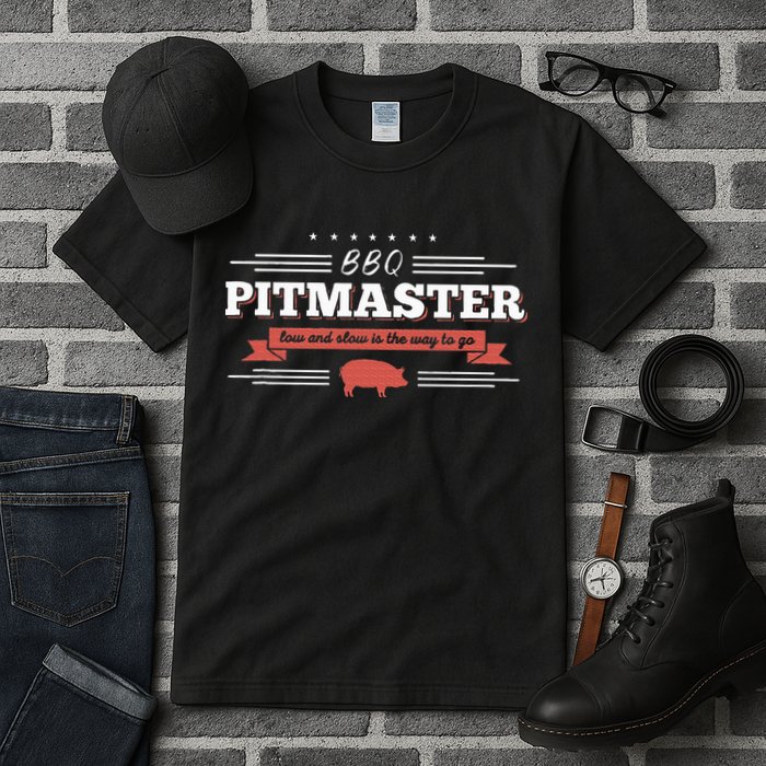 Bbq Pitmaster Low And Slow Is The Way To Go Grilling Party Tall T-Shirt