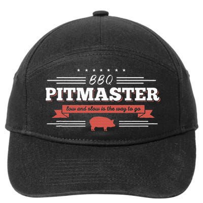 Bbq Pitmaster Low And Slow Is The Way To Go Grilling Party 7-Panel Snapback Hat