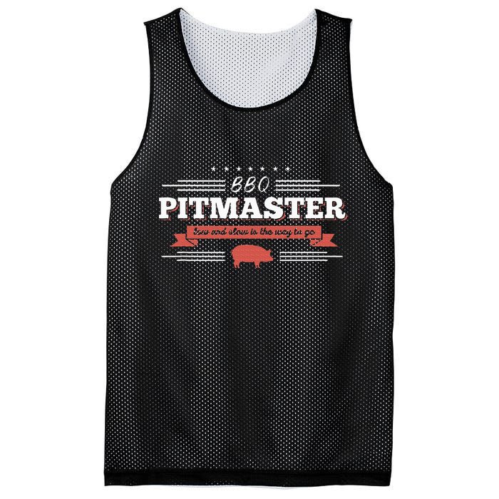 Bbq Pitmaster Low And Slow Is The Way To Go Grilling Party Mesh Reversible Basketball Jersey Tank