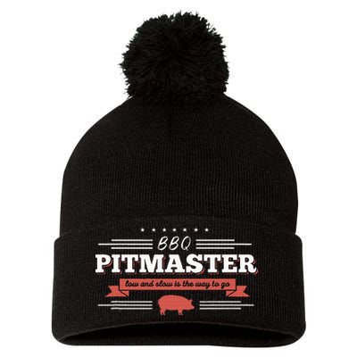 Bbq Pitmaster Low And Slow Is The Way To Go Grilling Party Pom Pom 12in Knit Beanie