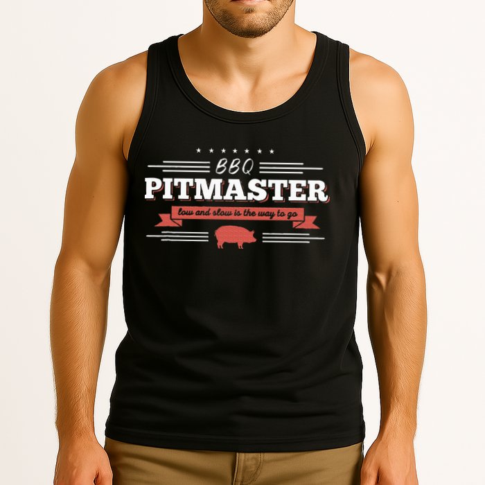 Bbq Pitmaster Low And Slow Is The Way To Go Grilling Party Tank Top