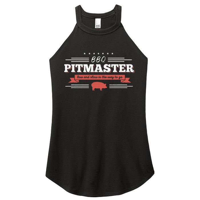 Bbq Pitmaster Low And Slow Is The Way To Go Grilling Party Women's Perfect Tri Rocker Tank