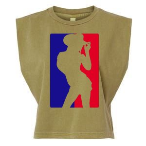 Basketball Parody Logo Funny Cowgirl Garment-Dyed Women's Muscle Tee