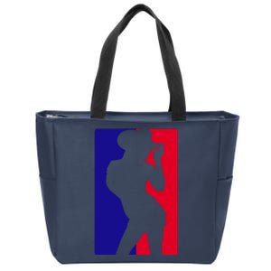 Basketball Parody Logo Funny Cowgirl Zip Tote Bag