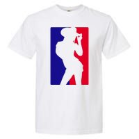 Basketball Parody Logo Funny Cowgirl Garment-Dyed Heavyweight T-Shirt