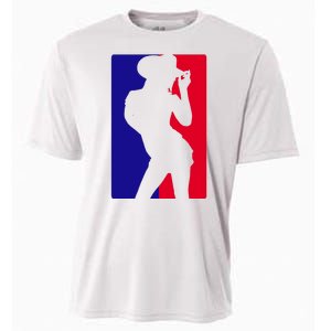 Basketball Parody Logo Funny Cowgirl Cooling Performance Crew T-Shirt