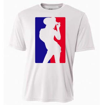 Basketball Parody Logo Funny Cowgirl Cooling Performance Crew T-Shirt