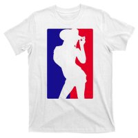 Basketball Parody Logo Funny Cowgirl T-Shirt