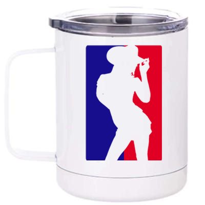 Basketball Parody Logo Funny Cowgirl 12 oz Stainless Steel Tumbler Cup