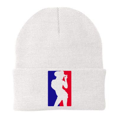 Basketball Parody Logo Funny Cowgirl Knit Cap Winter Beanie