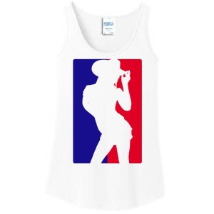 Basketball Parody Logo Funny Cowgirl Ladies Essential Tank