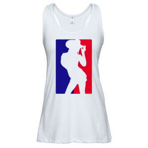 Basketball Parody Logo Funny Cowgirl Ladies Essential Flowy Tank