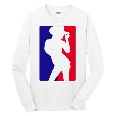 Basketball Parody Logo Funny Cowgirl Tall Long Sleeve T-Shirt