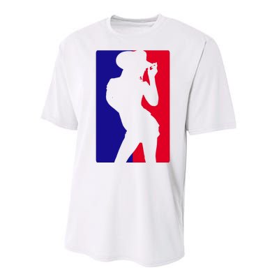 Basketball Parody Logo Funny Cowgirl Performance Sprint T-Shirt